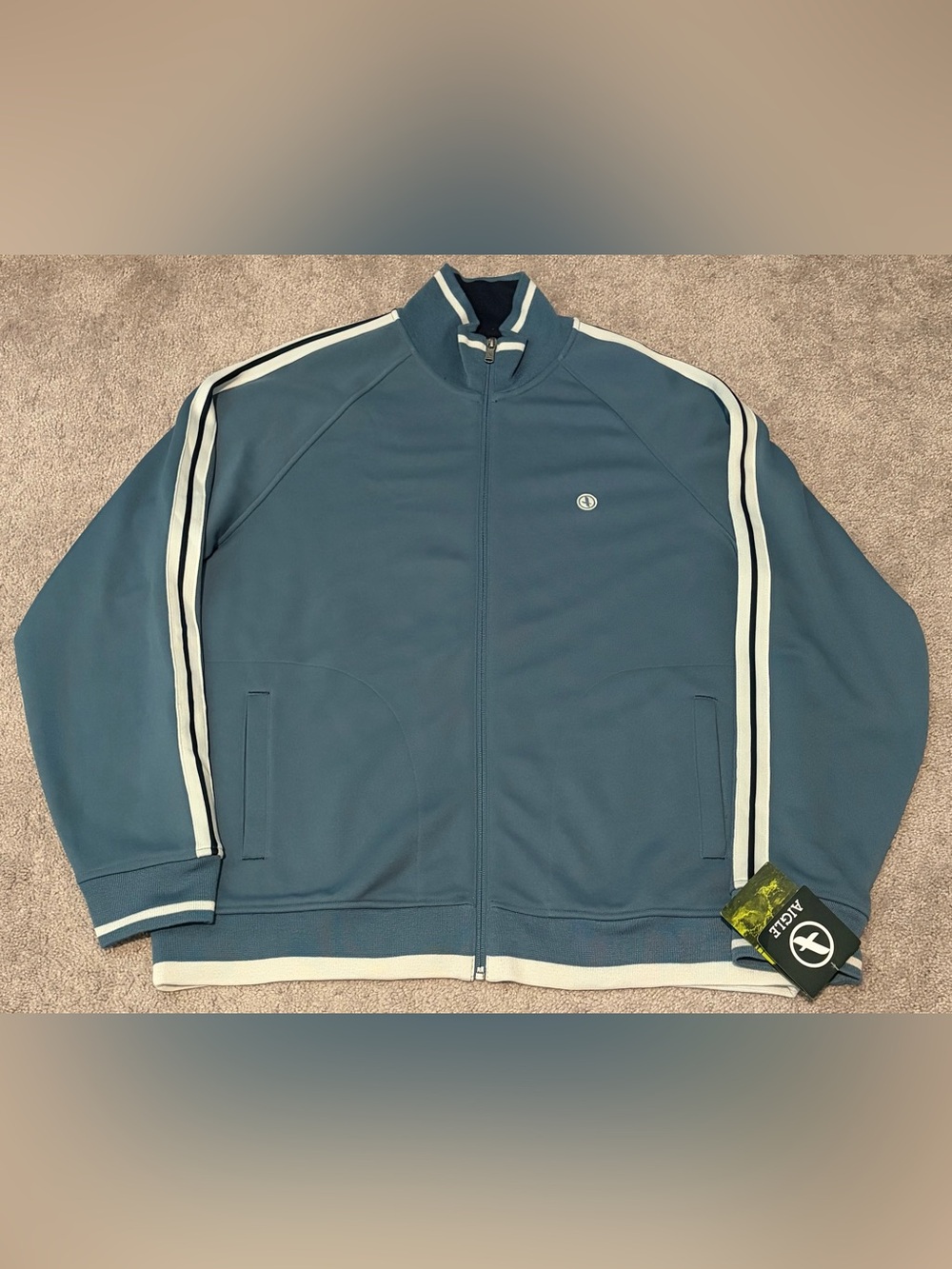 Aigle Men’s Blue Full Zip Track Jacket Size XL NWT